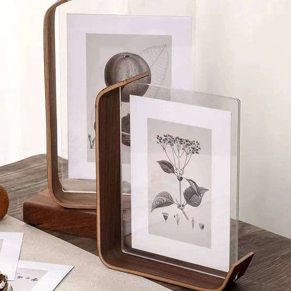 Wooden Phot Desktop Display Pictures Holder Acrylic Frame for Wedding Party Pictur S260205