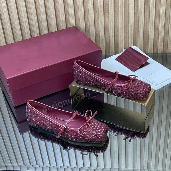 designer ballets flat shoes crystal bow new spring mary jane shoes square toe flat loafers women ballet shoes metal button loafers mary jane single shoe lady flats