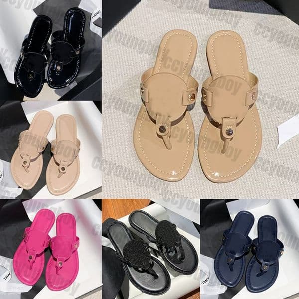 designer sandals womens slides fashion summer sandal luxury patent leather slippers outdoor sandles indoor bathroom sandals 3642