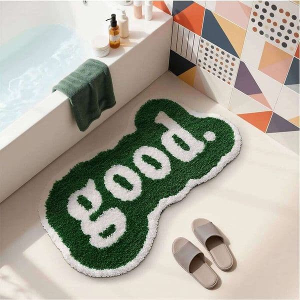 VIKAMA Cute Wool-Like Anti-Slip Water-Resistant Bathroom Floor Mat Soft Children's Bedroom Carpet Home Decoration 26H0206