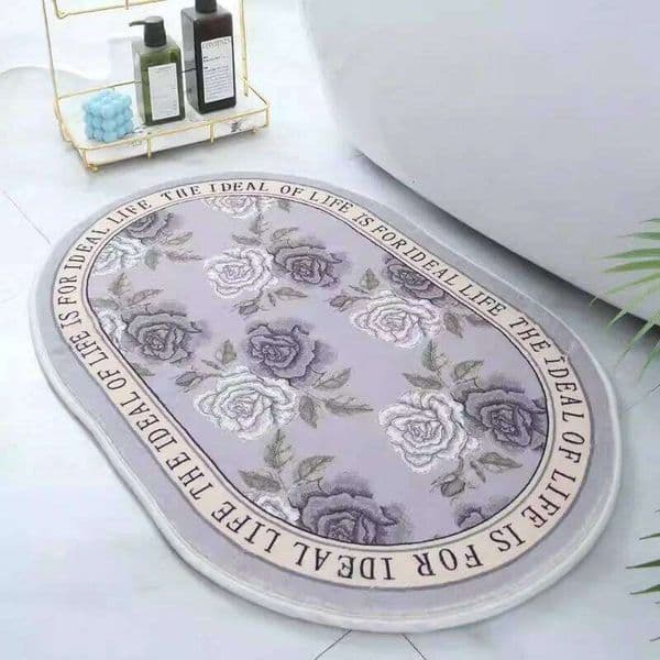 Nordic retro printed carpet imitation cashmere bedroom bedside blanket bathroom set living room door floor mat 26H0206