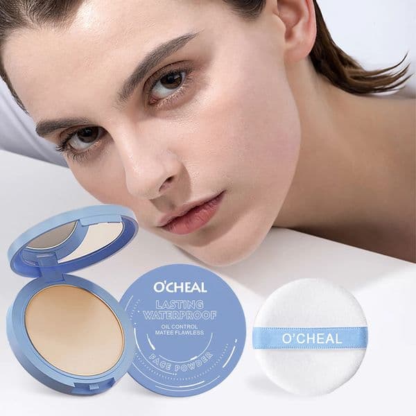Ocheal Matte Face Setting Powder Oil-control Lightweight Radiant Foundation Pressed Powder Face Full Coverage Makeup Cosmetic 260126