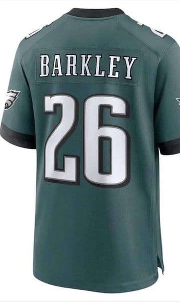 Saquon Barkley DARK Green Stitch custom any name number XS-5XL 6XL