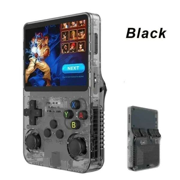 The new r36s open-source handheld console is portable retro joystick arcade game with a nostalgic classic H260205