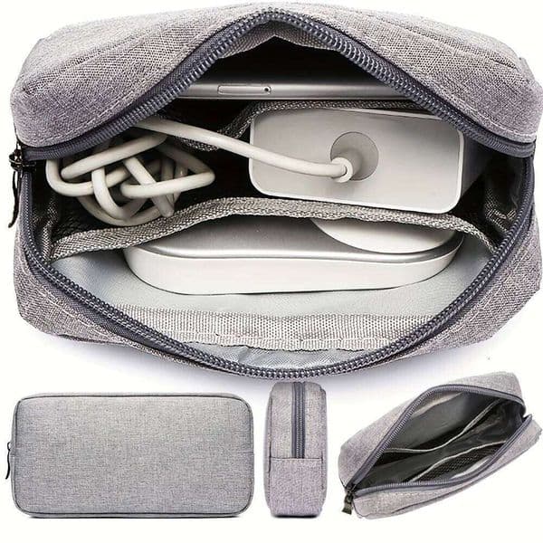 Digital Accessories Storage Bag Portable Waterproof Zipper Travel Carry Organizer Pouch for Cable Data Charger Headphone U Disk 26H0206