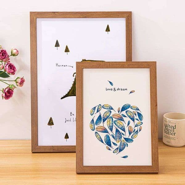 Picture Frame MDF 30X40cm 21x30cm 15X20cm A4 A8 Square Tabletop Photo Frames Wall Art Poster Display Bedroom Home Decor C260205
