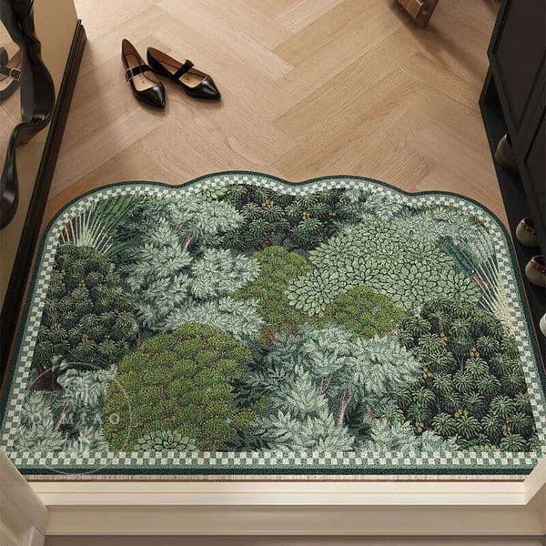 Garden Rustic Mats Forest Tree Floor Entry Doormat Traps Dirt Well Door Mat 26H0206
