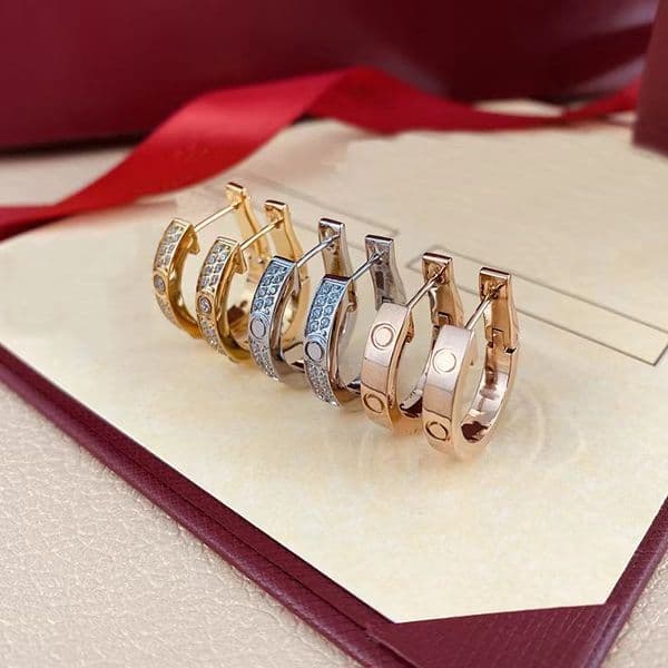 Love Earring Designer Brand Earring Stainless Steel 18K Gold Earring for Woman Designer Earrings Classic Brand Earring