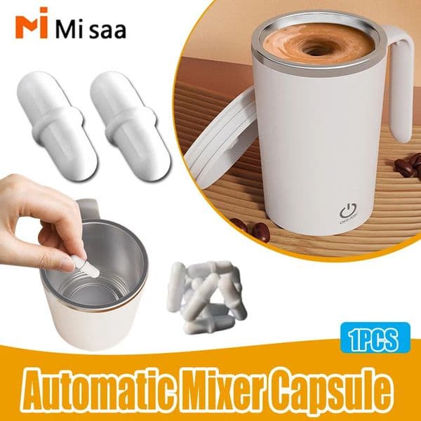 1/2/3pcs Automatic Self Stirring Non-Corroding Smart Mixer Thermal Magnetic Mug Capsule Cylindrical Stirring Rod Cup Accessories 260130