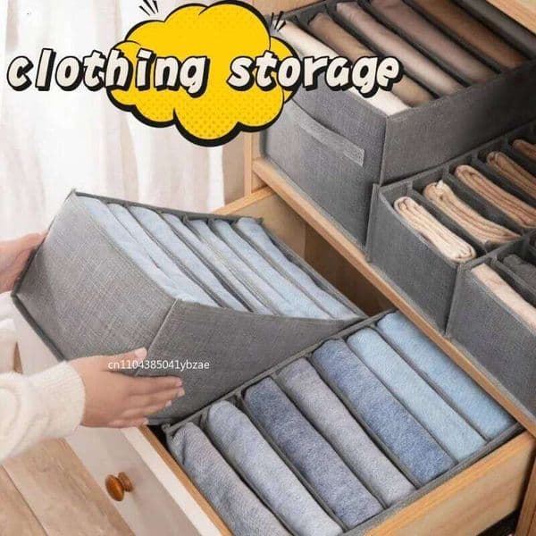 Jeans Pants Box Wardrobe Clothes Cabinet Drawers Organizer for Underwear Bra Socks T-Shirt Organizers Storage 26Y0206