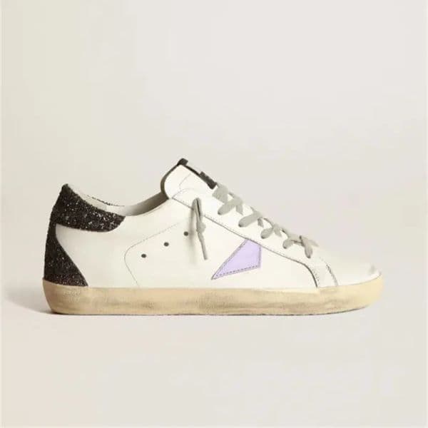 Genuine Leather Dirty Shoes Designer Italy Brand Ladies Dirty Shoe Super-Star Old Sneakers Womens Men Luxury Shoes Super Ball Star Sneaker On Sale White Purple