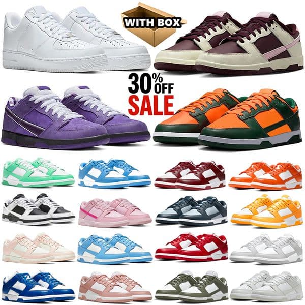 Designer One af1s Casual Shoes Sneakers Men Women Classic 1 Triple White Black panda Mens Womens trainers Outdoors Sports Runners 1s Shoes
