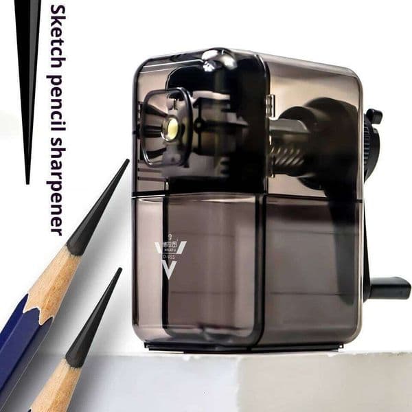 Artists Long Point Pencil Sharpener Manual Adjustable Points Table Sharpeners for Art Charcoal Pencils/Drawing/Sketching Pencils 26Y0206