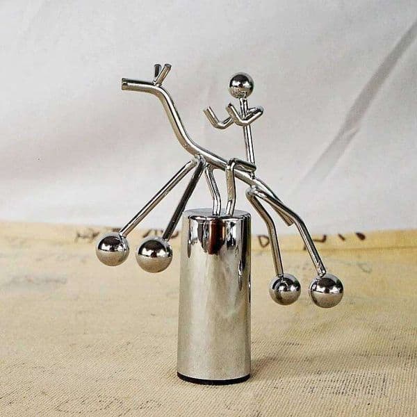 Ball Magnetic Levitation, Balance Swing Weight Lifting Iron Man, Newton Pendulum Ball, Gravity Perpetual Motion 26W0206