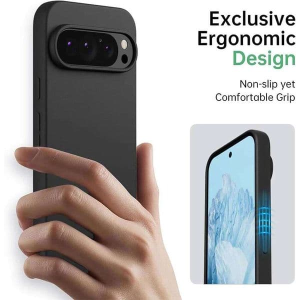 Luxury Matte Silicone Ultra Thin Soft Case For Google Pixel 10 Xl 8 8A 9 9A 6 6A 7A 7 Pro Solid Black Frosted Cover Bumper J260205