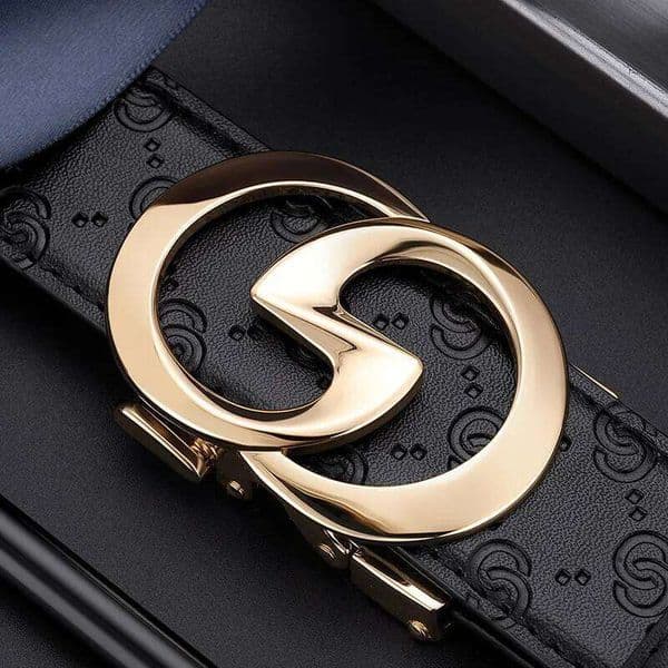 Men's high-end leather automatic buckle belt, fashionable and versatile belt Z260205
