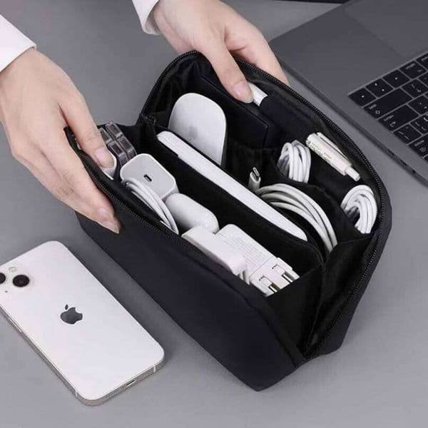 New Portable Wire USB Organizer Travel Earphone Powerbank Data Lines Storage Pouch Large Capacity Mouse Cable Bag 26Y0206