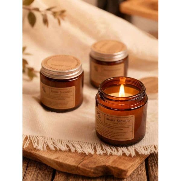 Small cup rose essential oil candles, smoke-free home aromatherapy candles for living rooms and bedrooms H260205