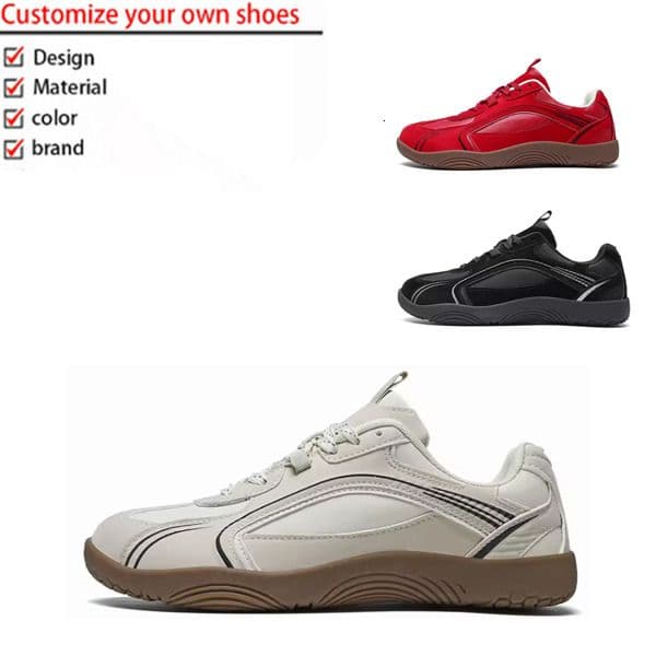 Men's and Women's Waterproof Breathable Oxford PU Leather Extra Wide Toe Barefoot Sneakers