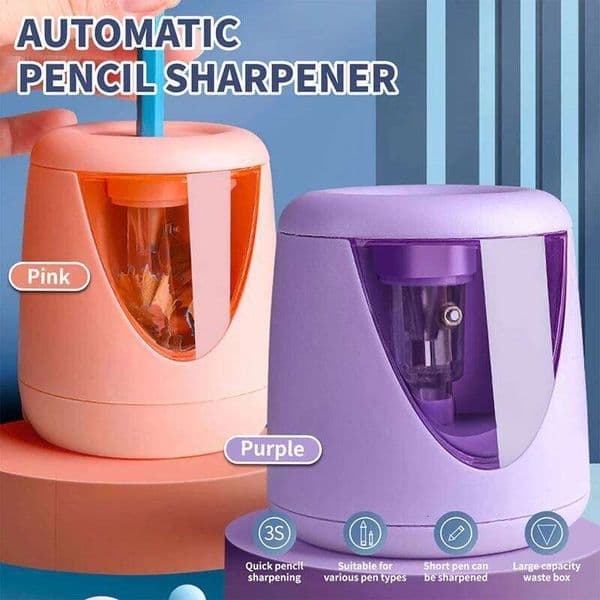 1Pcs Cartoon Pencil Sharpener Hand-cranked Mechanical Tool Automatically Enters Anti Sticking Lead Office Gift Student 26Y0206