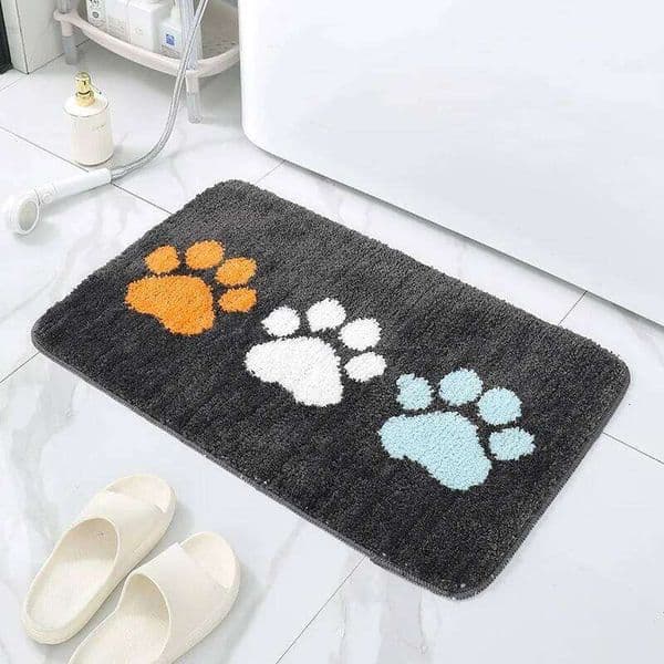 VIKAMA Cartoon Flannel Absorbent Mat Entrance Carpet For Bathroom Foyer Stain-Resistant Floor Covering Home Decoration 26L0206