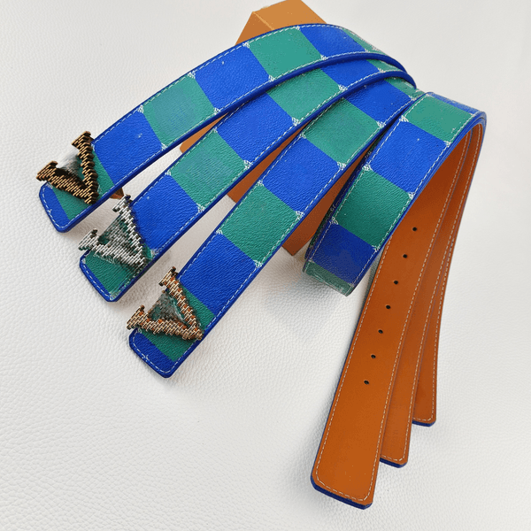 green belt designer belt men belts for men designer mens belt classic ceinture luxe cintura uomo belt geometric belt designer belts checked belts contrast belt