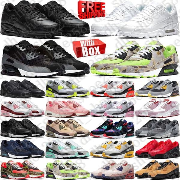 Free Shipping With Box Designer 90 90s sneakers Running Shoes trainers for mens womens chaussure zapatillas men Sports runners discount