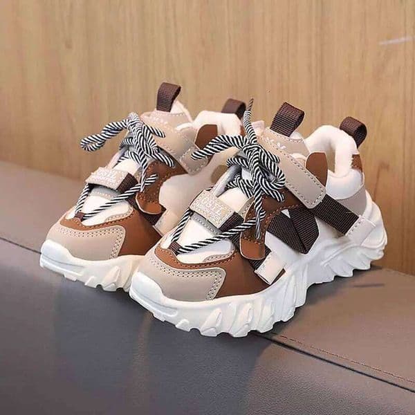 Autumn Children's Sneakers Boys New Fashion Design Breathable Sport Girls Non-slip Casual Student Shoes Toddler Shoe 26Y0206