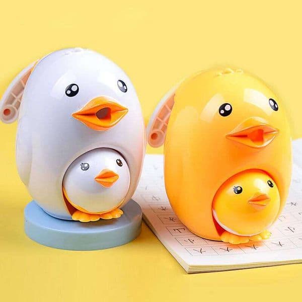 Manual Pencil Tip Saver Chicken Shape Sharpener Hand Mechanical Cutting Tools Stationery 26Y0206