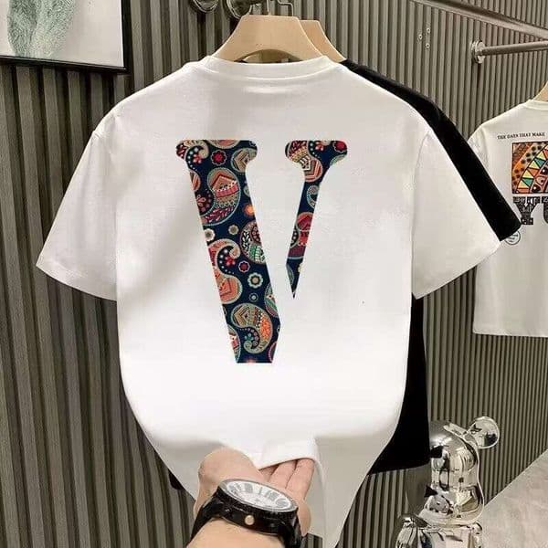 Summer Internet Celebrity Loose Short T-Shirt For Men 2025 New Ins Trendy Brand Half Sleeve Tee Fashion Men's Top