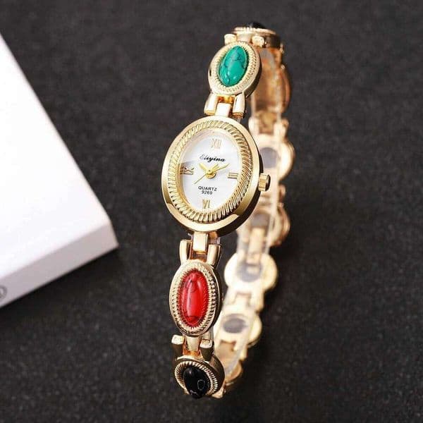Fashion Oval Dial Women Watches Elegant Rhinestone Bracelet Strap Ladies Wristwatch Reloj Mujer Girls Clock Without Box Z260206