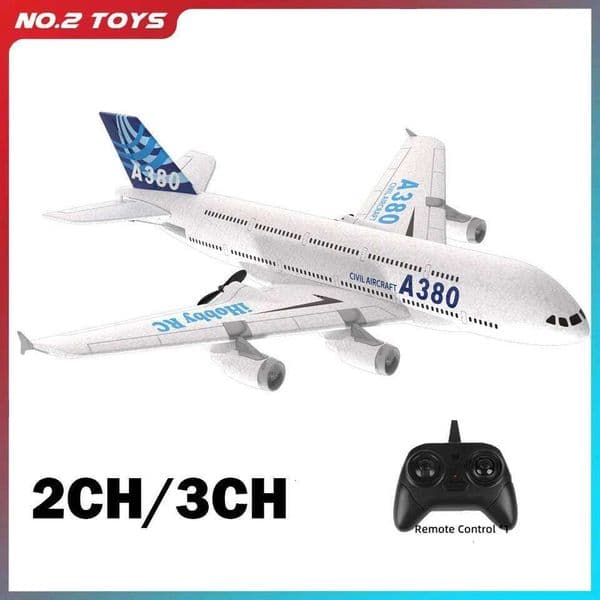 A380 Airbus RC Airplane Foam 2.4G Glide Fixed Wing RTF Plane Outdoor Toys Drone Modle Easy Fly Children Gift 26Y0207