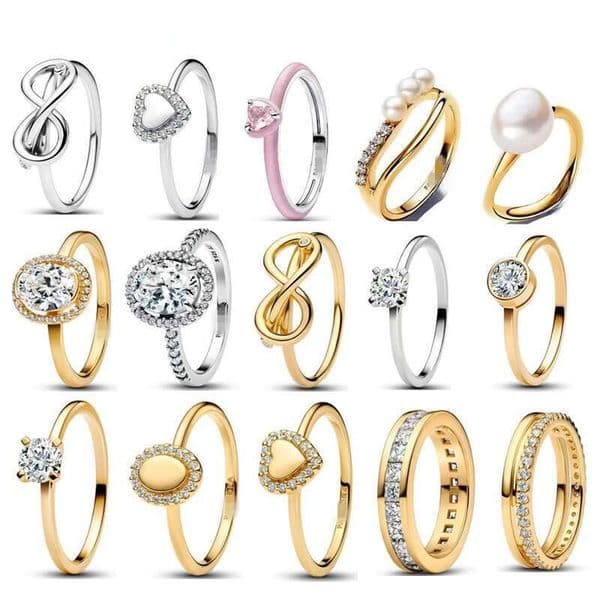 Designer Jewelry Wedding Rings for Couple White Copper Silver Plated Gold Color Baroque Style Pearl Wave Ring Birthday Mothers Day Gift Q260522