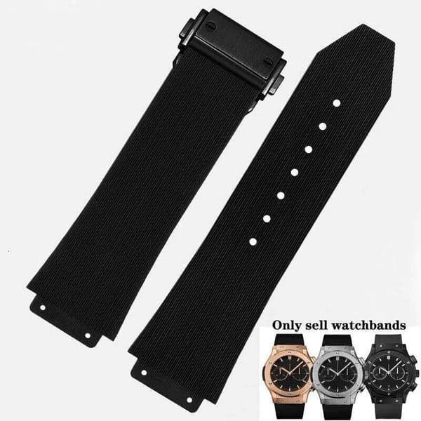 Bands for HUBLOT BIG BANG Silicone 25*19mm Waterproof Men's Strap Chain Watch Accessories Rubber Bracelet Wristband Z260207