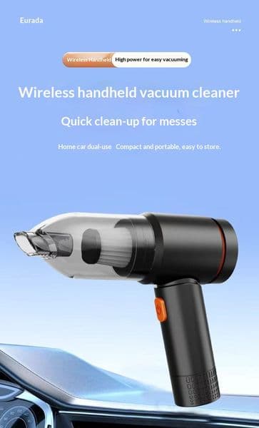 Wireless Handheld Car Vacuum Cleaner, Brushless Motor, High-Power Mini Vacuum for Home & Car Use