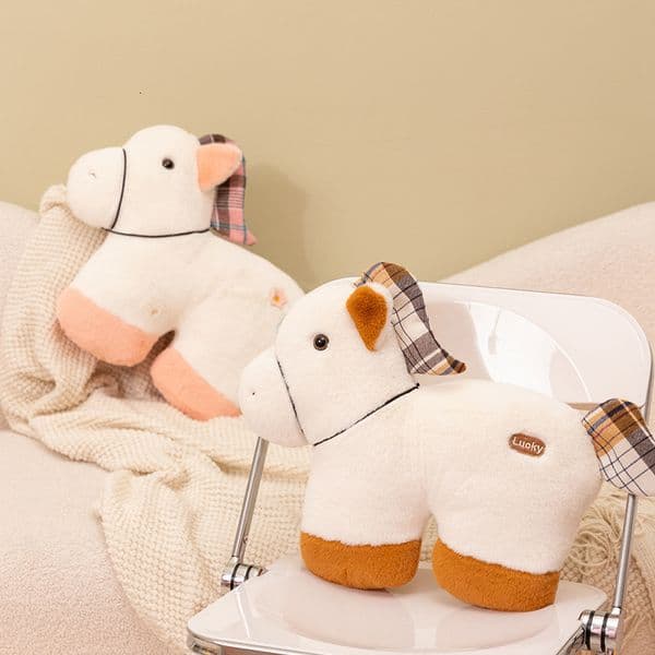 Cute Grapefruit Plush Toy Sofa Cushion Decoration for of the Horse Year Pillow Cream Style Simple Cross-Border New Product