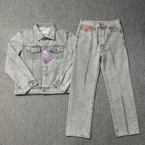 Designer tracksuit Jeans men pants shorts jacket coat Men Outerwear Women Hip Hop Casual denim jacket hoodie Embroidered High Street Trend Clothing y2k Tops Sets