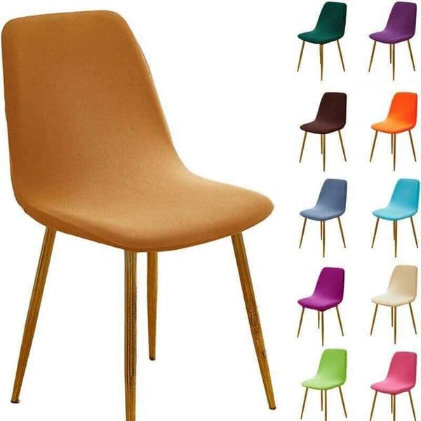 Elastic Shell Dining Chair Cover Stretch Seat Slipcover Furniture Protector Hotel Home Living Room Removable 26W0207