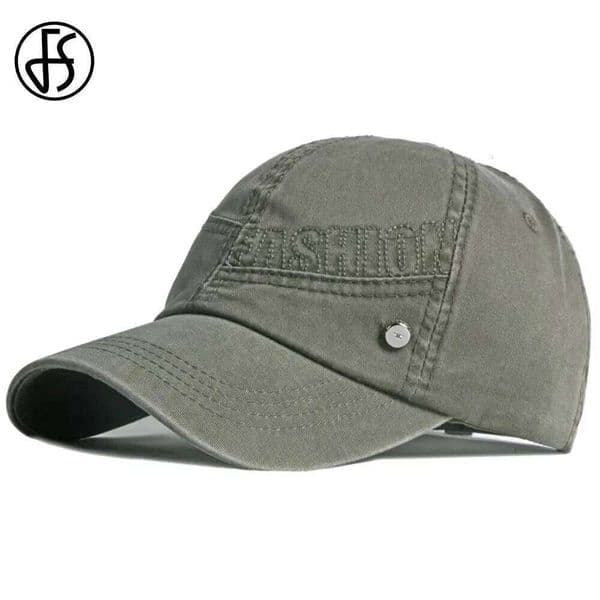 FS Winter Army Green Baseball Cap For Men Luxury Brand Women Hats Cotton Vintage Trucker Caps Outdoor Sports Golf Hat Gorras H260206