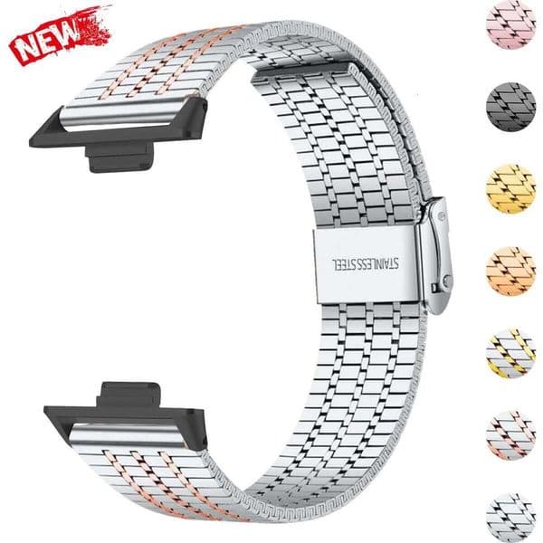 New Stainless Steel Band Watch 4 4pro 3 Metal Flexible Mesh Bracelet Strap Loop For Huawei Fit 2 1 Replacement Z260207