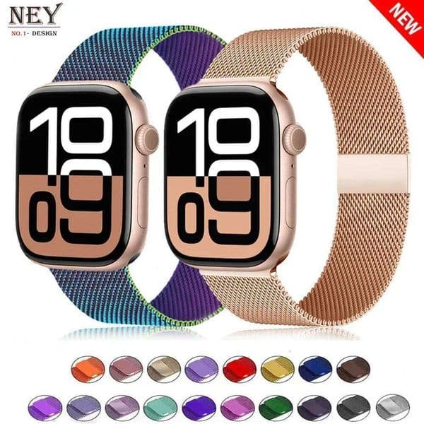 For Milanese loop Watch straps 45mm 44mm 40mm 41mm 42mm-46mm correa bracelet iwatch series 8 7 6 5 SE 9 11 10 Ultra 2 49mm Z260207 Z260603