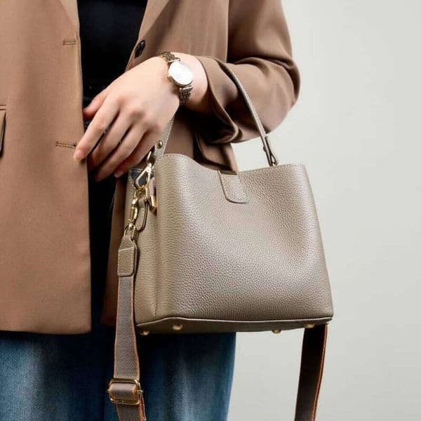 OLOEY Genuine Leather Women's Luxury Creativity Shoulder Bag Large Capacity Cowhide Handbags High Quality Women Crossbody Bags Niche Pillow Case Bag