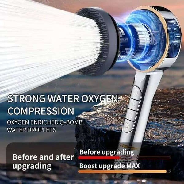 1pc Filtered Supercharged Head Four-speed Adjustment With Water Seal Multi-functional Home Shower Bathroom Accessories 26H0207