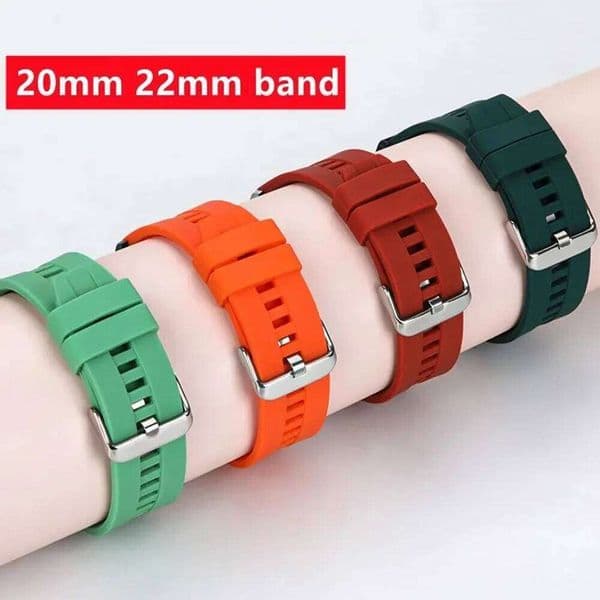20mm 22mm band for Samsung Galaxy watch 7/6/5/pro/4/6 classic/Active 2 Silicone Sport bracelet huawei gt 4-3-pro-2e strap Z260207
