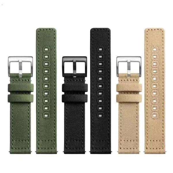 Canvas band 18mm 19mm 20mm 22mm Khaki Watch Strap Quick Release Wristband Military Replacement Watchband for Men Z260207