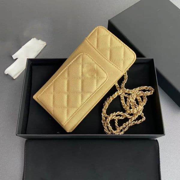 High-quality fashion designer luxury chain wallet, classic luxury cowhide chain wallet, credit card coin storage bag, with dustproof bag and storage box.