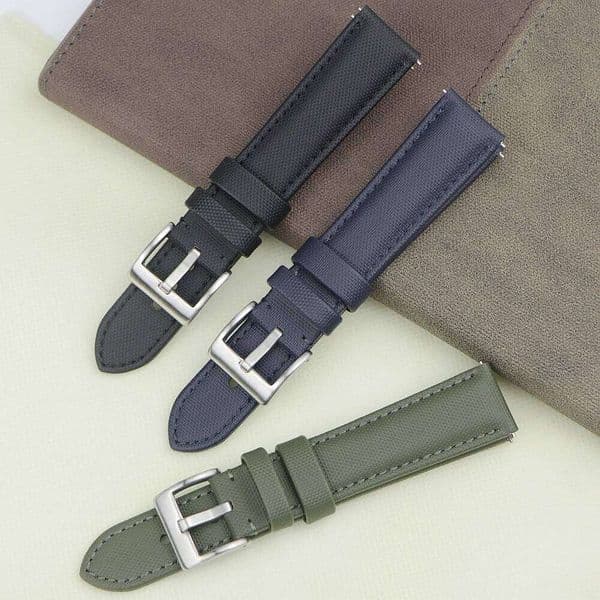Quality Sailcloth Watch Strap 18mm 19mm 20mm 22mm Band Waterproof Fabric Watchband Qucik Release Wristband Belt Accessories Z260207