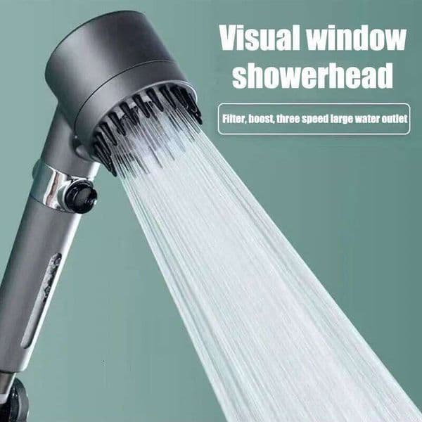 3-speed adjustment shower visualization window accessories head massage showerhead showers for bathroom items filter 26H0207