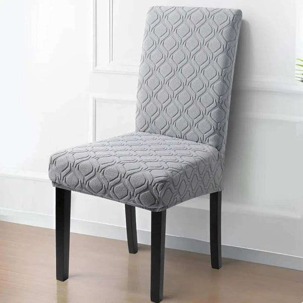 1PC Jacquard Fabric Covers Plain High Stretchy Slipcovers Home Decor Dustproof Chair Protective Cover Dining Room 26W0207