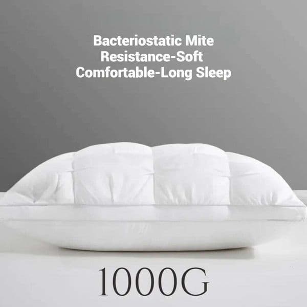 Comfortable for 5-star Hotel Three-dimensional Soft Bilateral Washed Solid Color Pillow Sleeping Pillows 26Li0207
